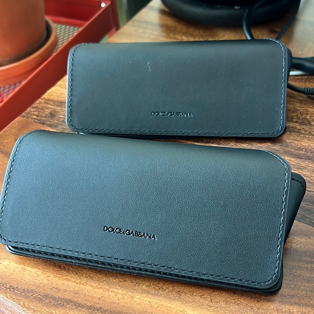 Dolce & Gabbana Leather Magnetic Glasses Cases